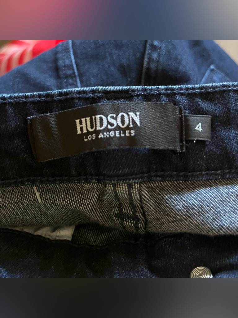 Nwt Hudson Casual Office High Rise Straight Leg Stretchy Denim Jeans Size 4 — image 8 of 8